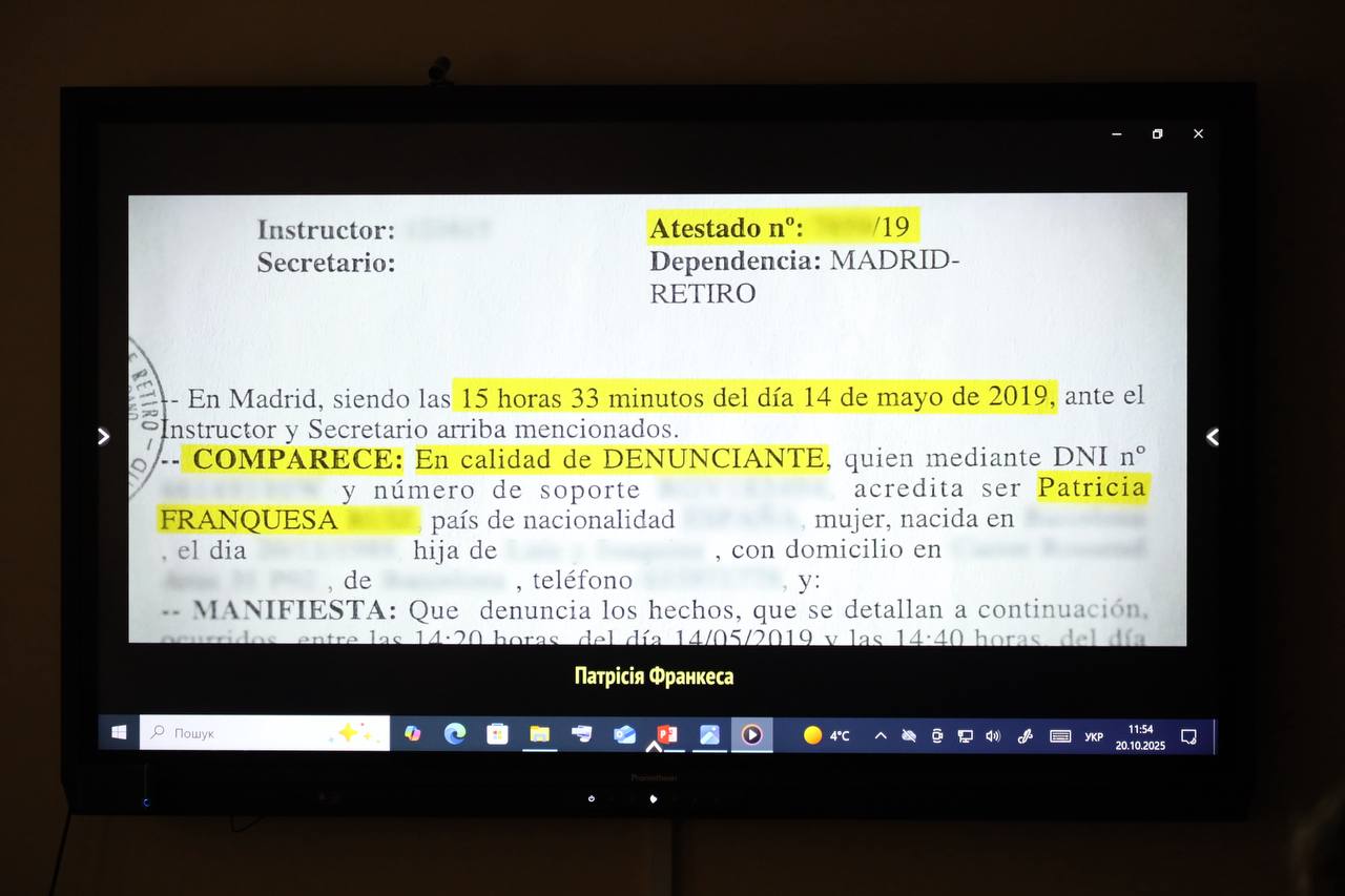 Kadr z kinostrichky Mii shchodennyk seksualnoho shantazhu